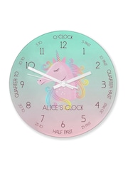 Treat Republic Personalised Large Kids Unicorn Glass Clock - Image 4 of 4