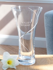Treat Republic Personalised Hollow Sided Vase with Crystals - Image 1 of 8