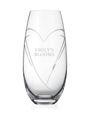 Treat Republic Personalised Hearts Barrel Vase with Crystals - Image 5 of 8