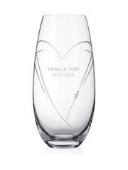 Treat Republic Personalised Hearts Barrel Vase with Crystals - Image 6 of 8