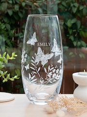 Treat Republic Personalised Butterfly Floral Print Barrel Vase - Image 1 of 9
