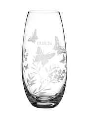 Treat Republic Personalised Butterfly Floral Print Barrel Vase - Image 6 of 9