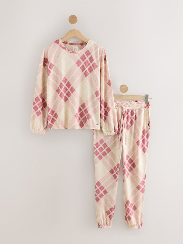 Argyle rosa - Pijamas aconchegantes de manga comprida - Imagem 1 de 4 Argyle rosa - Pijamas aconchegantes de manga comprida - Imagem 1 de 4
