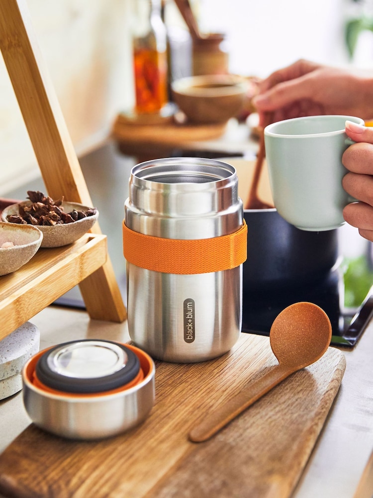 Black & Blum Orange Insulated Food Flask - Image 1 of 6