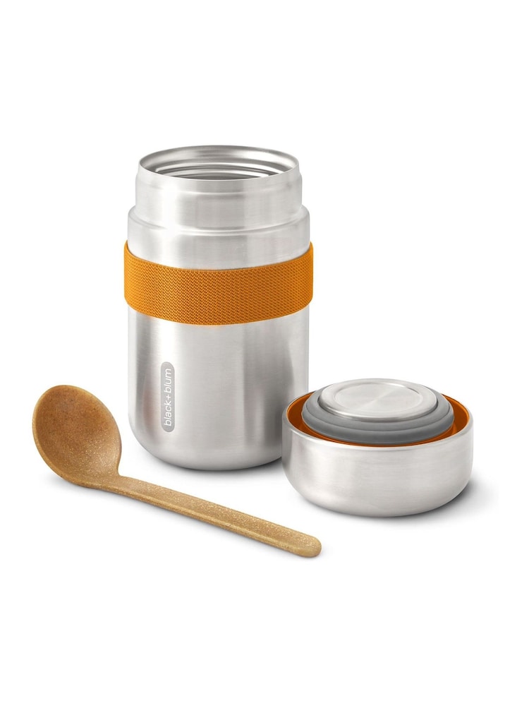 Black & Blum Orange Insulated Food Flask - Image 6 of 6