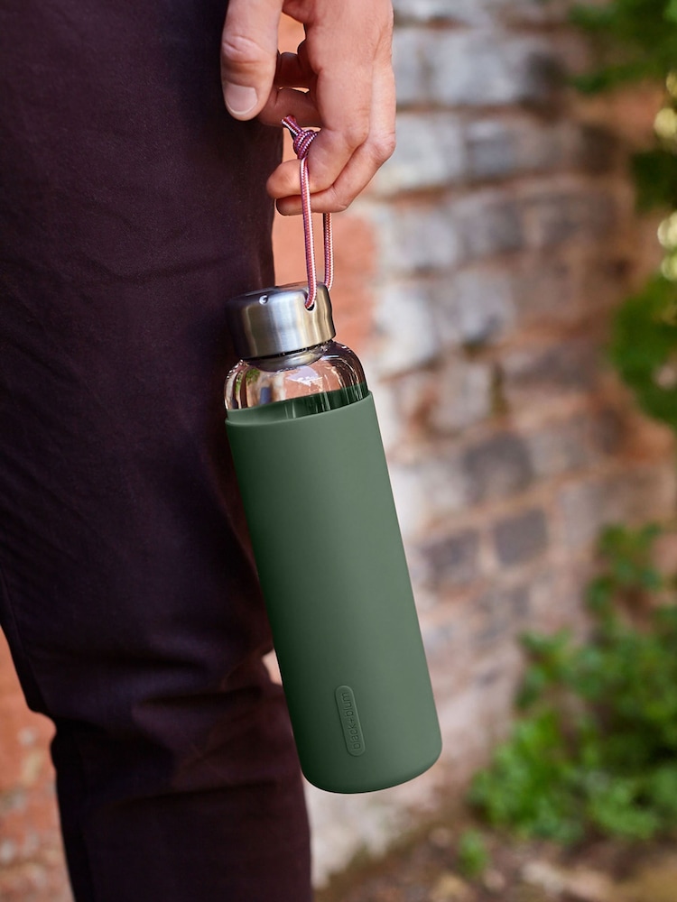 Black & Blum Olive Glass Water Bottle - Image 2 of 6