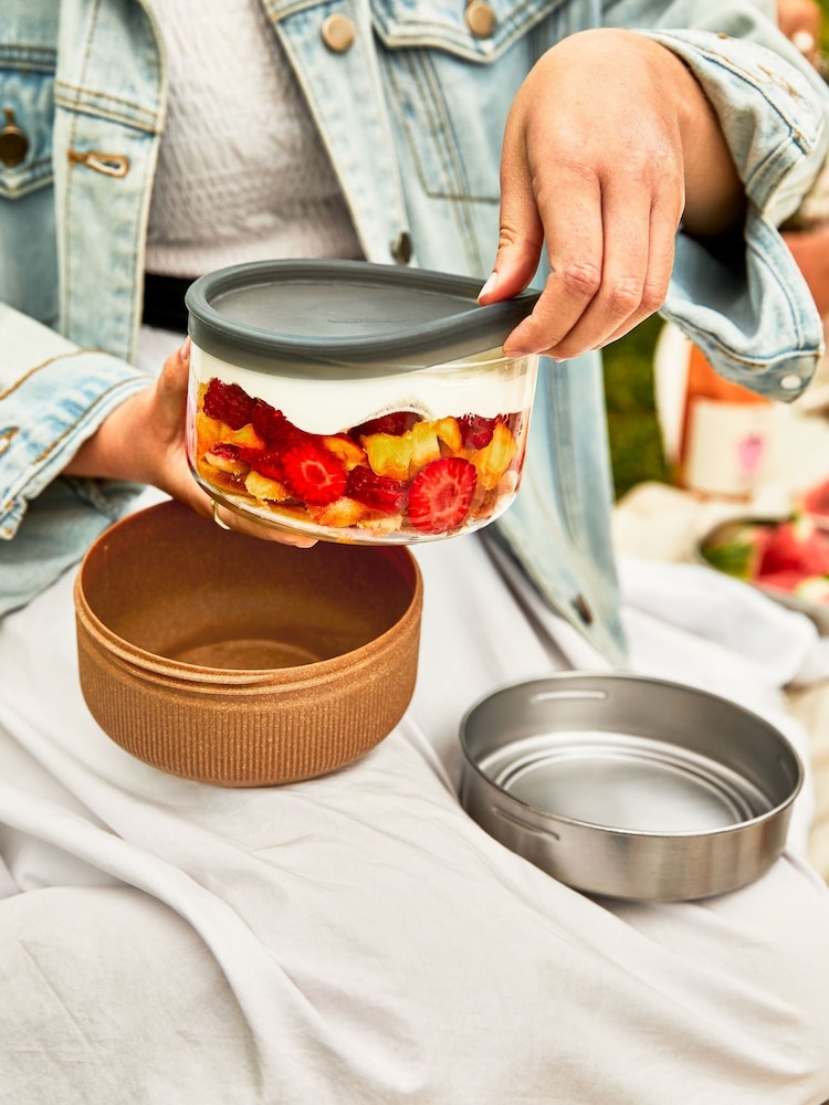 Black & Blum Almond Glass Lunch Bowl - Image 1 of 6