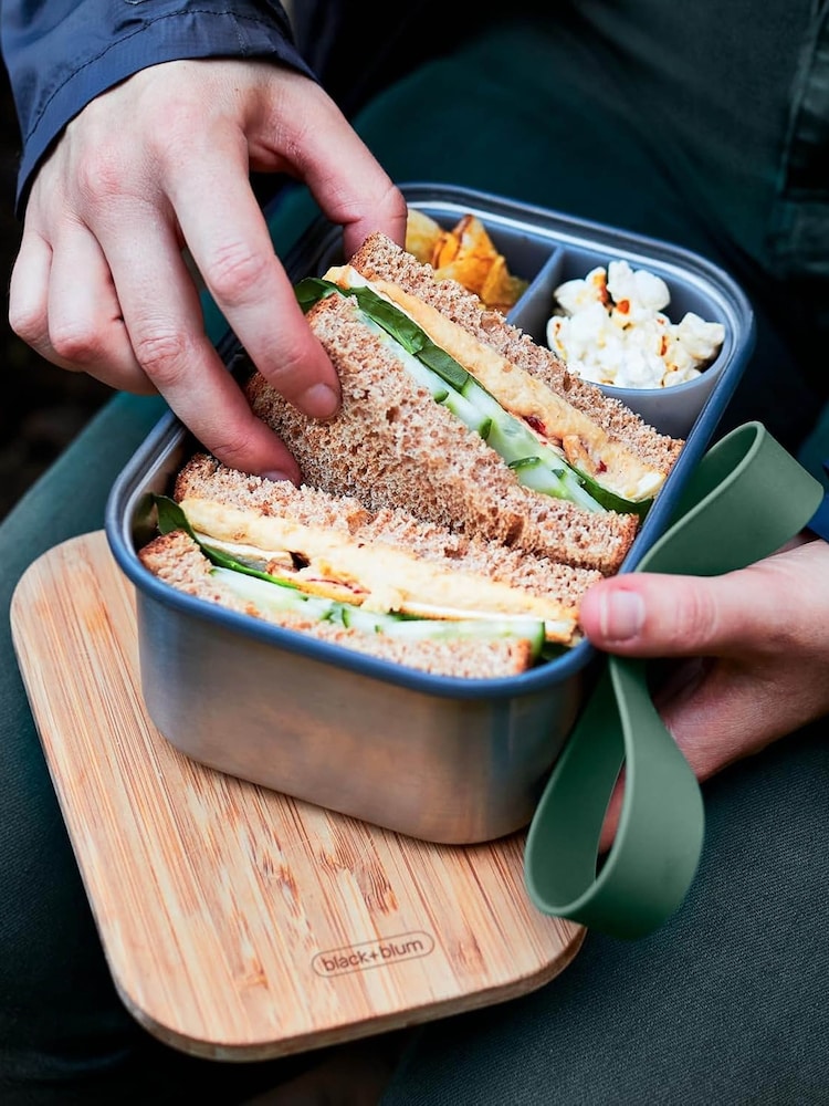 Black & Blum Olive Stainless Steel Sandwich Box - Image 2 of 3 Black & Blum Olive Stainless Steel Sandwich Box - Image 2 of 3