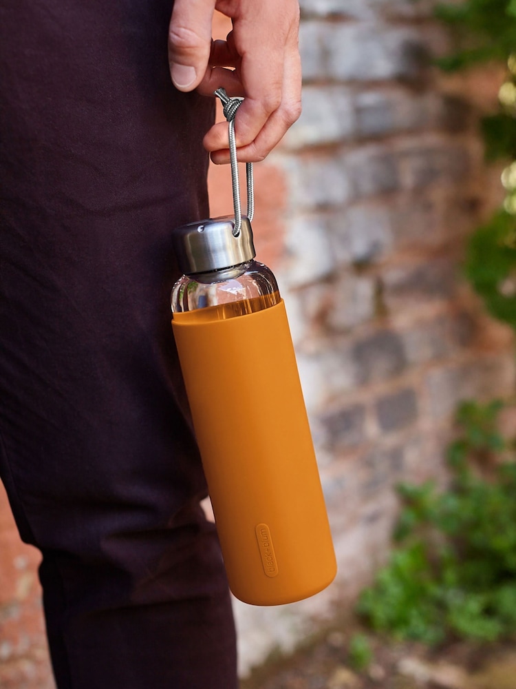 Black & Blum Orange Glass Water Bottle - Image 2 of 6