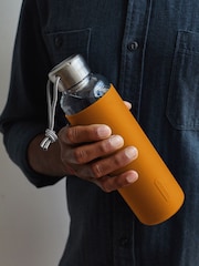 Black & Blum Orange Glass Water Bottle - Image 3 of 6
