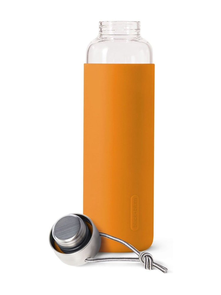 Black & Blum Orange Glass Water Bottle - Image 6 of 6