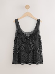 Black N. Premium Beaded Cami Top - Image 1 of 3