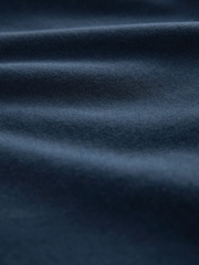 Navy Blue Short Sleeve Smart Collar Polo Shirt - Image 3 of 3