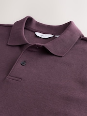 Pink Textured Smart Polo Shirt - Image 3 of 3