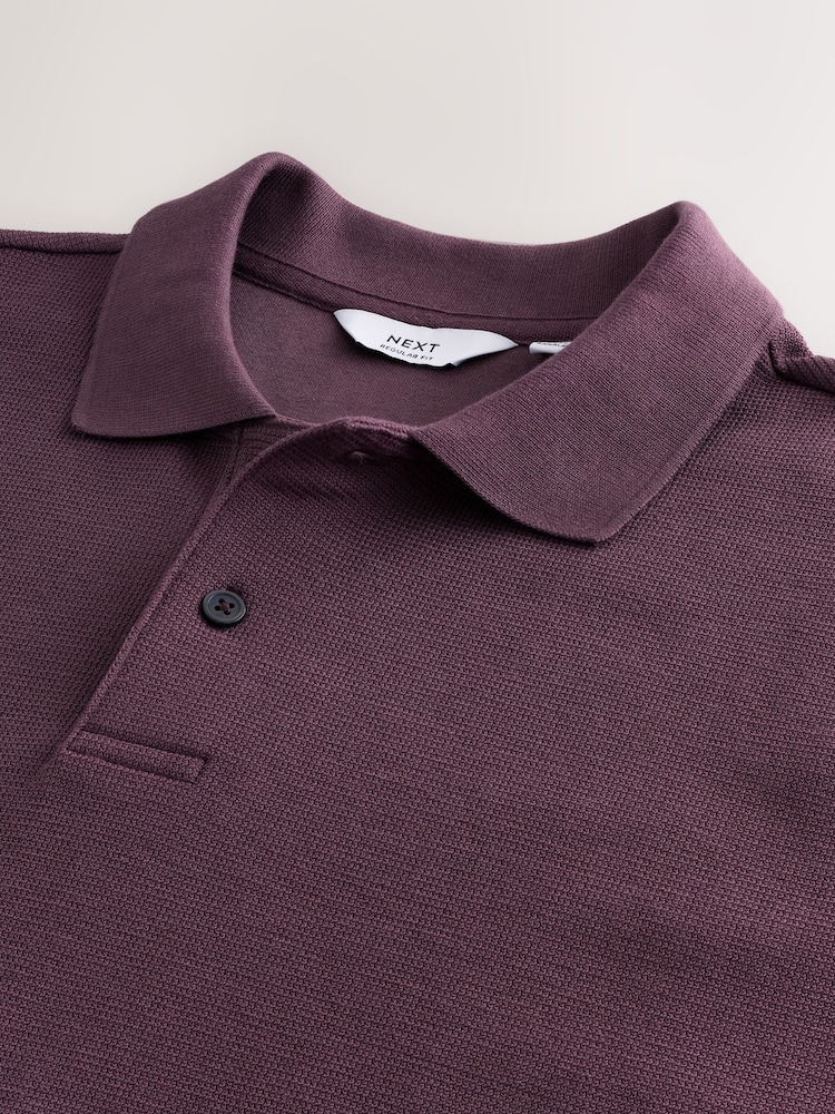 Pink - Strukturiertes, elegantes Poloshirt - Bild 3 von 3 Pink - Strukturiertes, elegantes Poloshirt - Bild 3 von 3