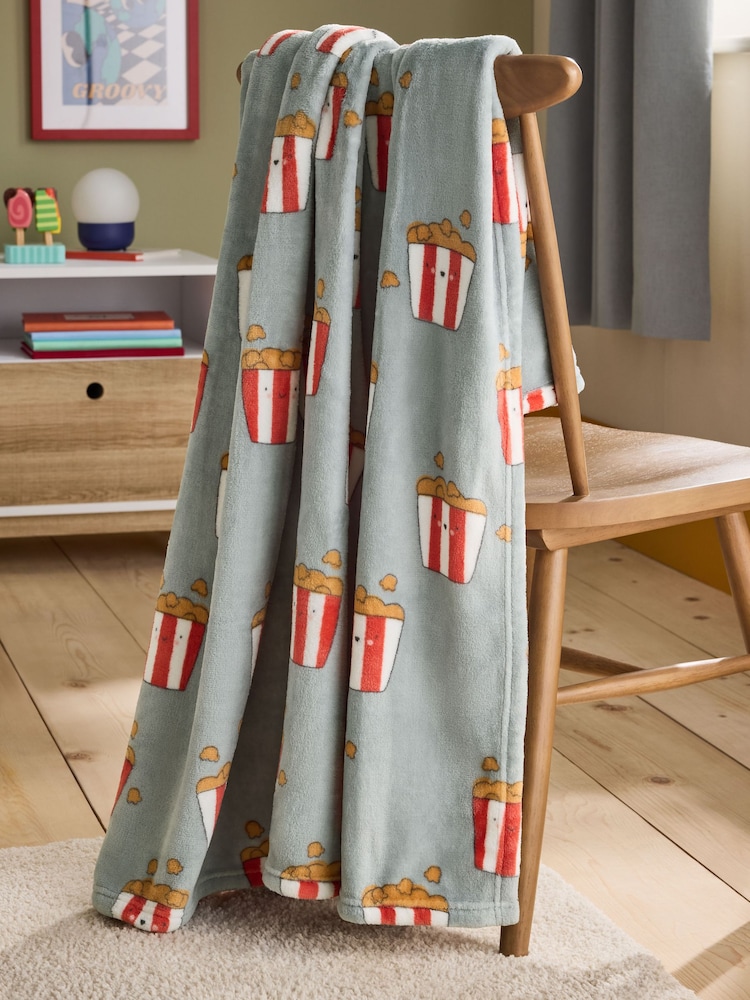 Popcorn Fleece Throw - Image 2 of 4 Popcorn Fleece Throw - Image 2 of 4