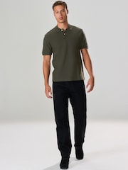 Green Textured Smart Polo Shirt - Image 3 of 7