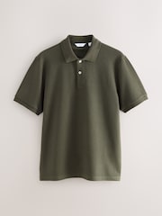 Green Textured Smart Polo Shirt - Image 5 of 7