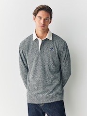 Grey Herringbone Rugby Shirt - Image 2 of 7