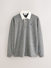 Grey Herringbone Rugby Shirt - Image 5 of 7