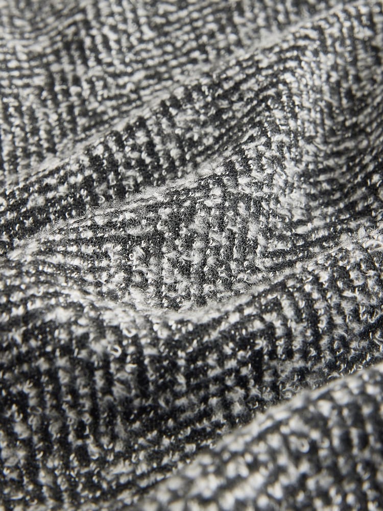 Grey Herringbone Rugby Shirt - Image 7 of 7 Grey Herringbone Rugby Shirt - Image 7 of 7