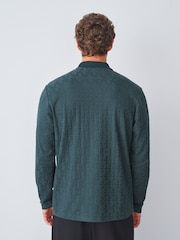 Green Smart Quarter Zip Polo Shirt - Image 3 of 8
