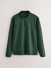 Green Smart Quarter Zip Polo Shirt - Image 6 of 8