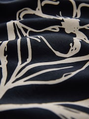 Black Gold Floral Short Sleeve Print Polo Shirt - Image 3 of 8