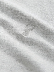 Light Grey Marl Regular Fit Short Sleeve Pique Polo Shirt - Image 8 of 8