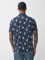 Rena azul marinho - Christmas Polo Shirt - Imagem 3 de 4