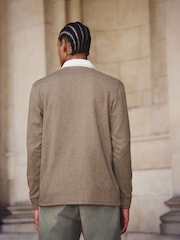 Tan Brown Puppytooth Rugby Shirt - Image 2 of 7