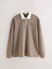 Tan Brown Puppytooth Rugby Shirt - Image 5 of 7