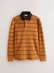 Amber Orange Stripe Rugby Shirt - Image 1 of 3