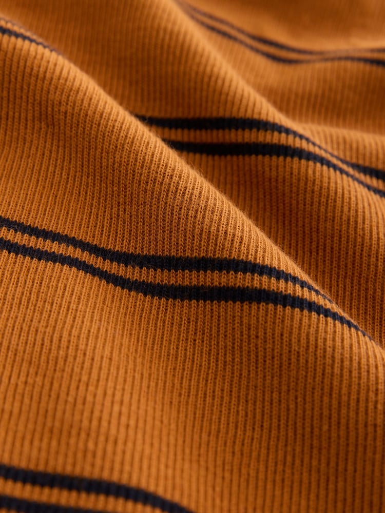 Amber Orange Stripe Rugby Shirt - Image 2 of 3