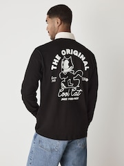 Black Felix Cat Rugby Shirt - Image 1 of 4