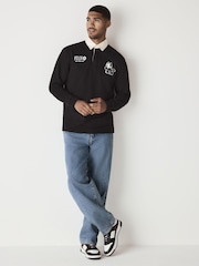Black Felix Cat Rugby Shirt - Image 2 of 4