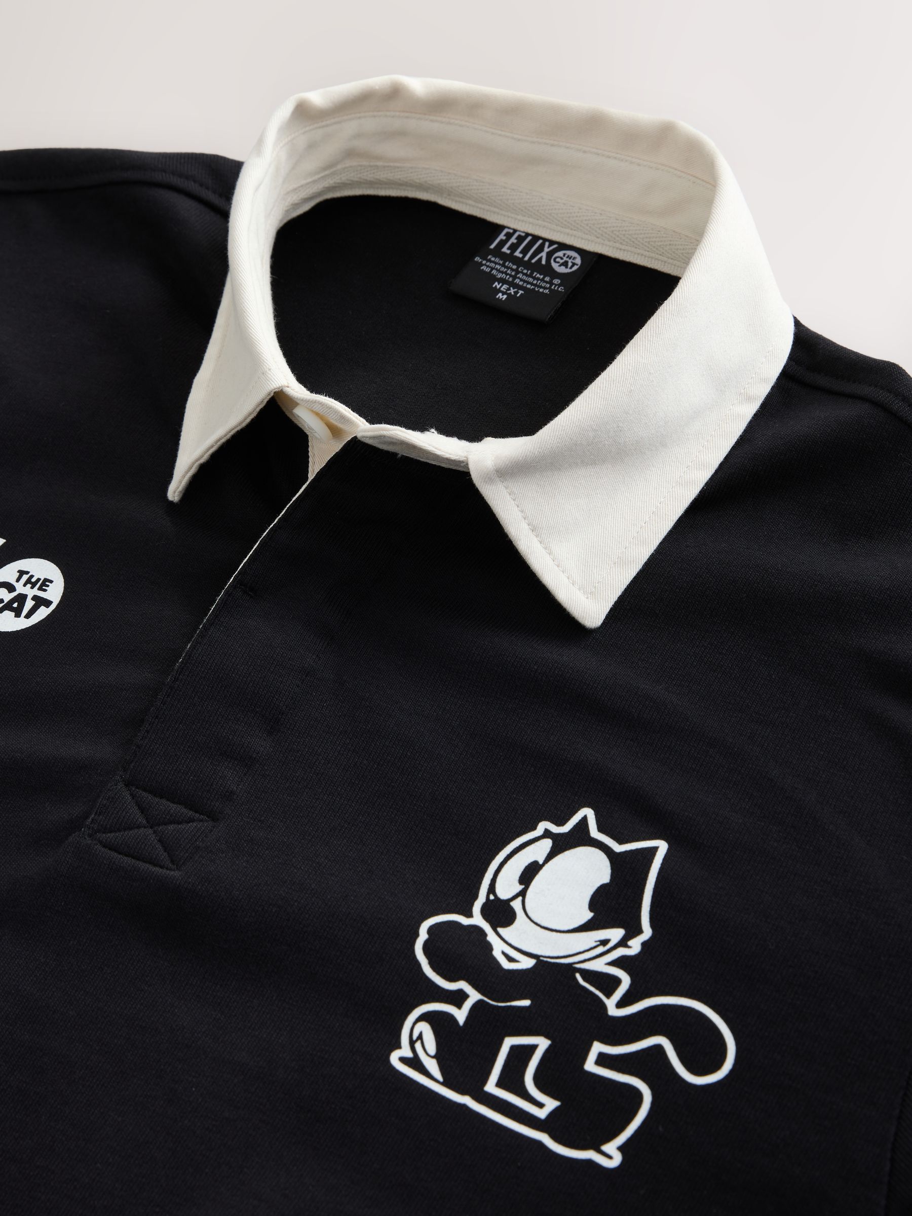 Buy Black Felix Cat Rugby Shirt from Next USA