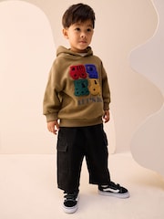 Rust Brown Long Sleeve Appliqué Hoodie (3mths-7yrs) - Image 2 of 8