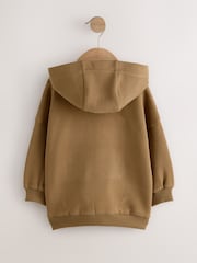 Rust Brown Long Sleeve Appliqué Hoodie (3mths-7yrs) - Image 6 of 8