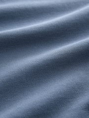Blue Regular Fit Long Sleeve Pique Polo Shirt - Image 8 of 8