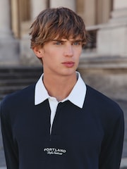 Navy Blue Rugby Shirt - Image 1 of 7