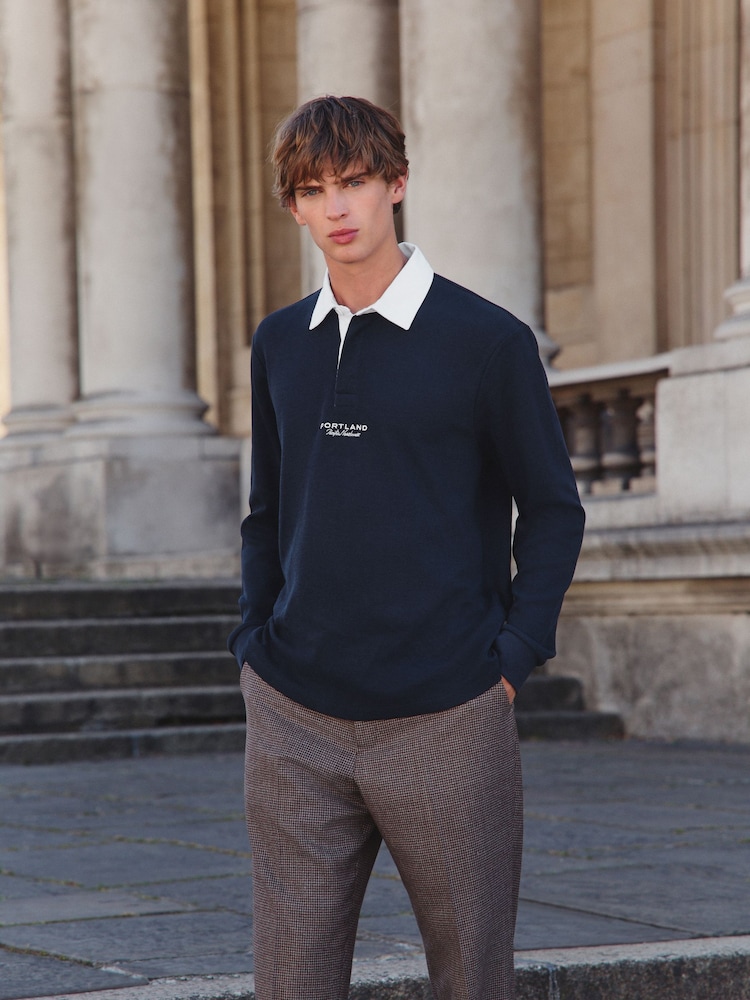 Navy Blue Rugby Shirt - Image 2 of 7