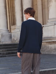 Navy Blue Rugby Shirt - Image 3 of 7