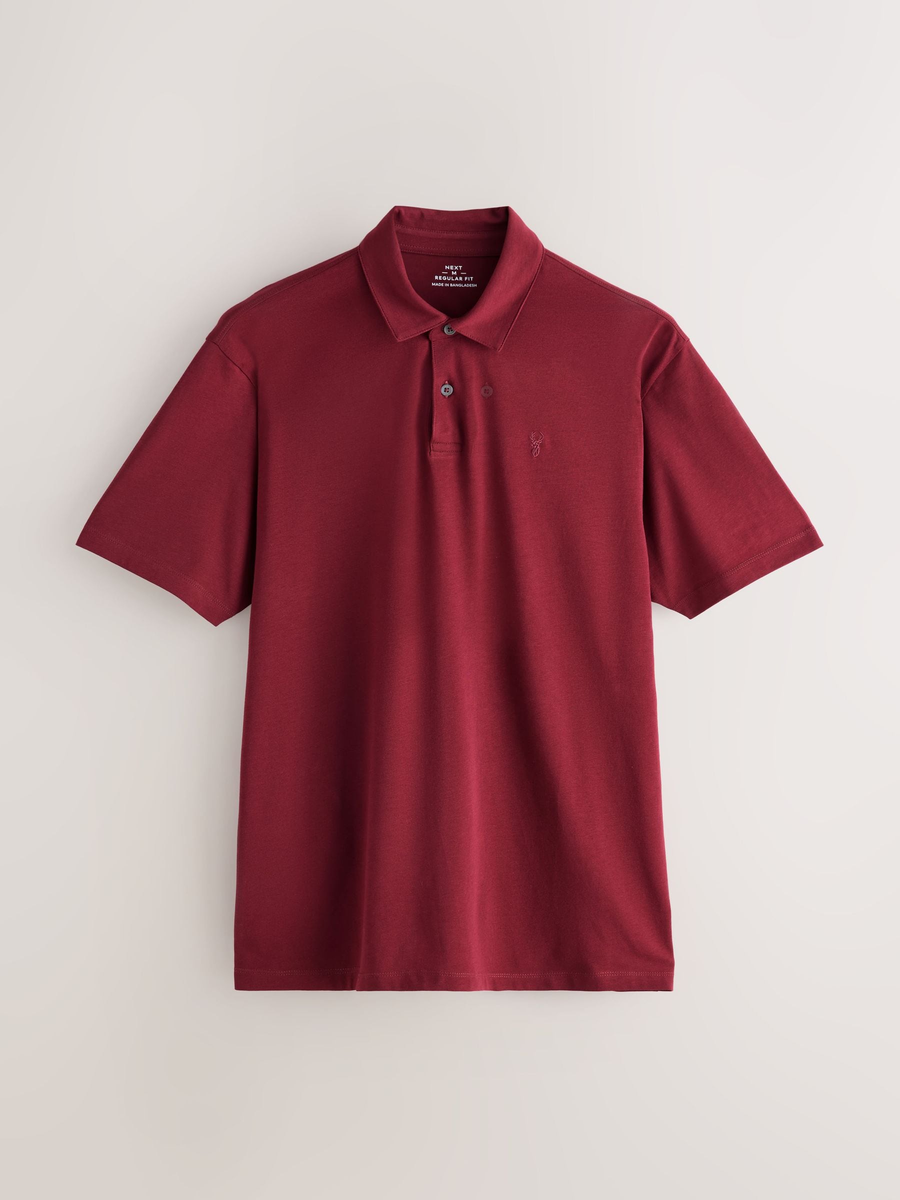 Buy Navy/Red/Green Geo Printed Short Sleeve Jersey Polo Shirts 3