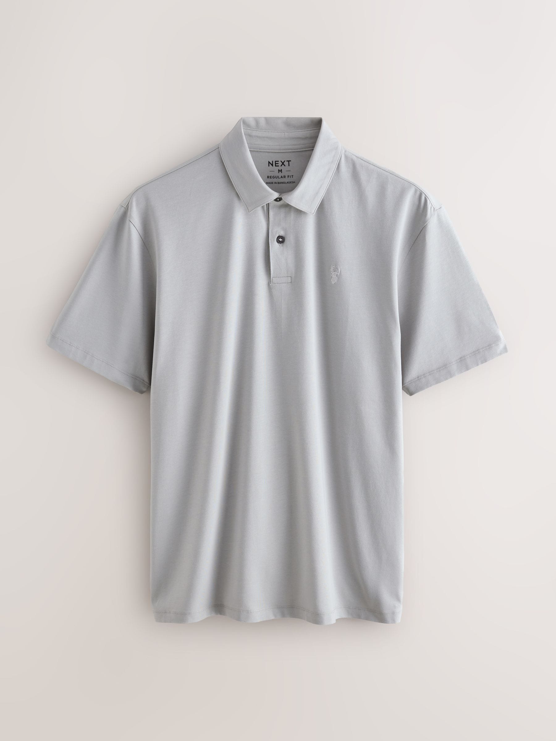 Buy Amber/Olive/Greys Regular Fit Short Sleeve Jersey Polo Shirts