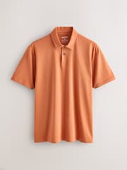 Amber/Olive/Greys Regular Fit Short Sleeve Jersey Polo Shirts 5 Pack - Image 4 of 8