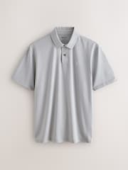 Amber/Olive/Greys Regular Fit Short Sleeve Jersey Polo Shirts 5 Pack - Image 5 of 8