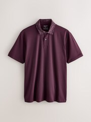 Berry Printed Collar - تلبيس قياسي - حزمة من 3 قمصان بولو جيرسيه بكُم قصير - صورة 2 من 6