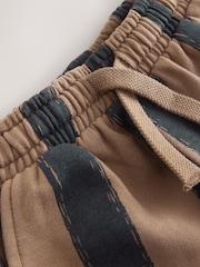 Black/Brown Patterned Jersey Joggers (3mths-7yrs) - Image 4 of 5