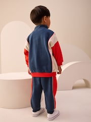 Red/Navy Half Zip Top and Joggers Set (3mths-7yrs) - Image 2 of 9